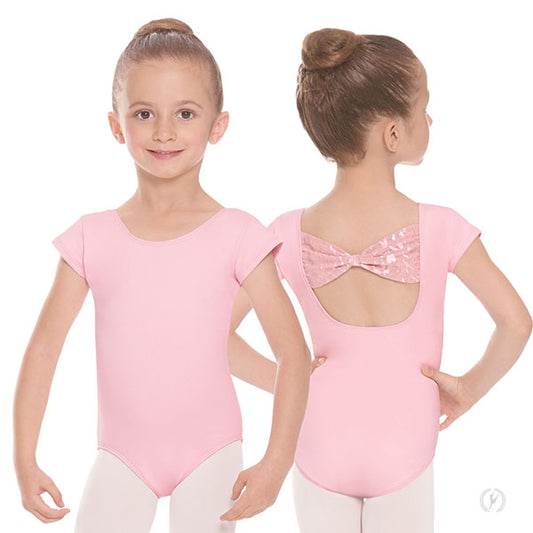 Girls Mesh Bow Leotard