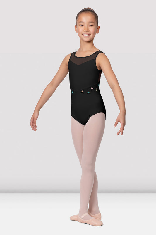 Bloch Flower Mesh Bodice Leotard