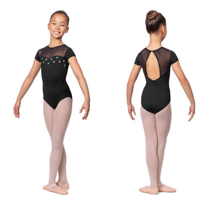 High Neck Mesh Leotard